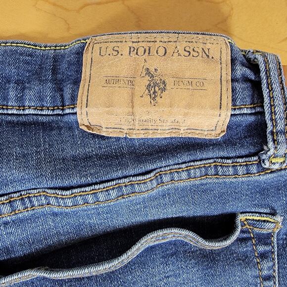 US Polo Assn Jeans Mens 36x30 Blue Denim Straight Leg Classic Fit 98826 - Picture 7 of 9